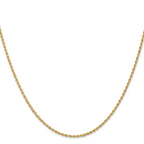 Leslie's 14K 1.6mm Solid Regular Rope Chain - Image 2