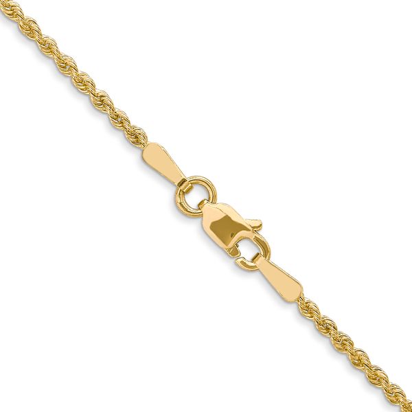 Leslie's 14K 1.6mm Solid Regular Rope Chain - Image 3