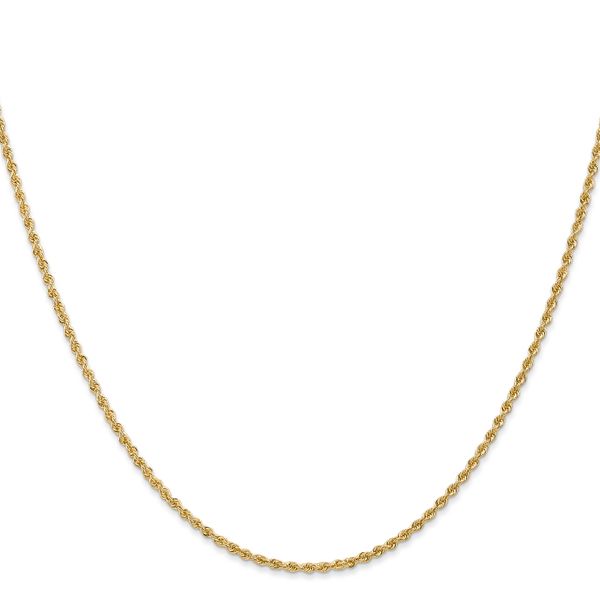Leslie's 14K 1.6mm Solid Regular Rope Chain - Image 2