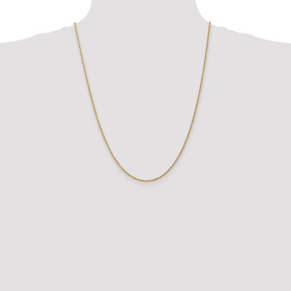 Leslie's 14K 1.6mm Solid Regular Rope Chain - Image 4