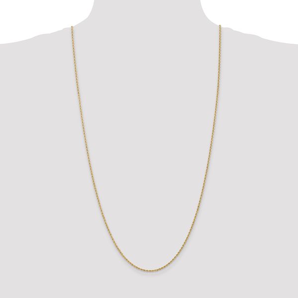 Leslie's 14K 1.6mm Solid Regular Rope Chain - Image 4