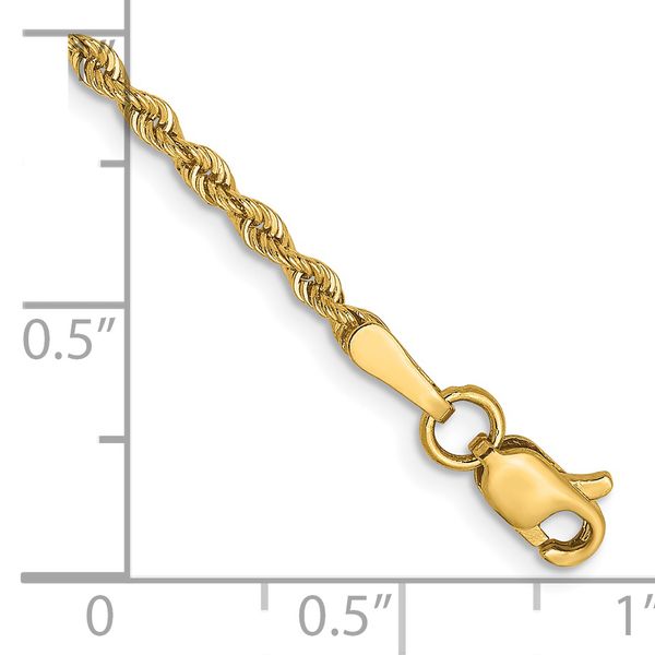 Leslie's 14K 2mm Solid Regular Rope Chain - Image 2