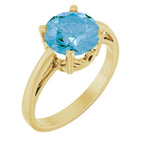 Solitaire Scroll Setting® Ring