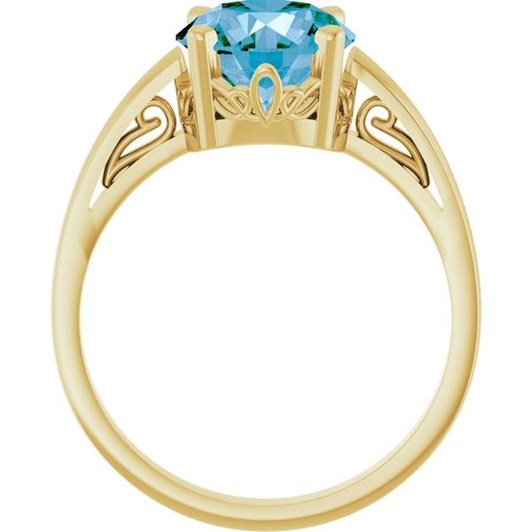 Solitaire Scroll Setting® Ring - Image 2