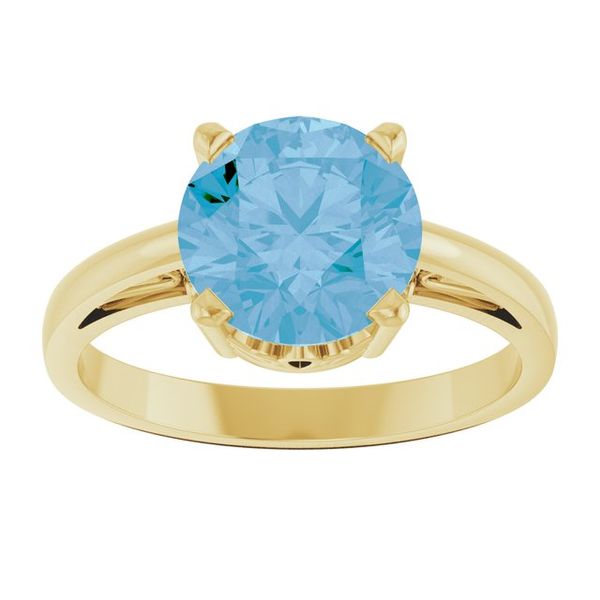 Solitaire Scroll Setting® Ring - Image 3