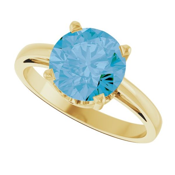 Solitaire Scroll Setting® Ring - Image 5