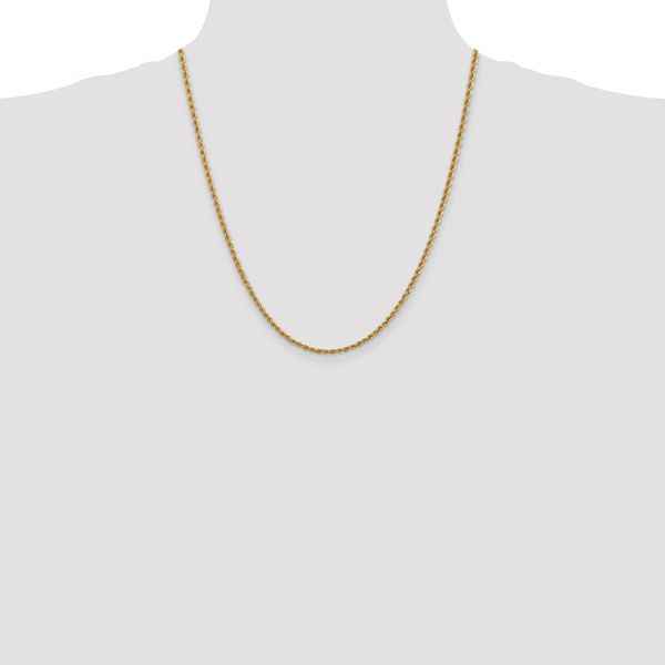 Leslie's 14K 2.5mm Solid Regular Rope Chain - Image 4