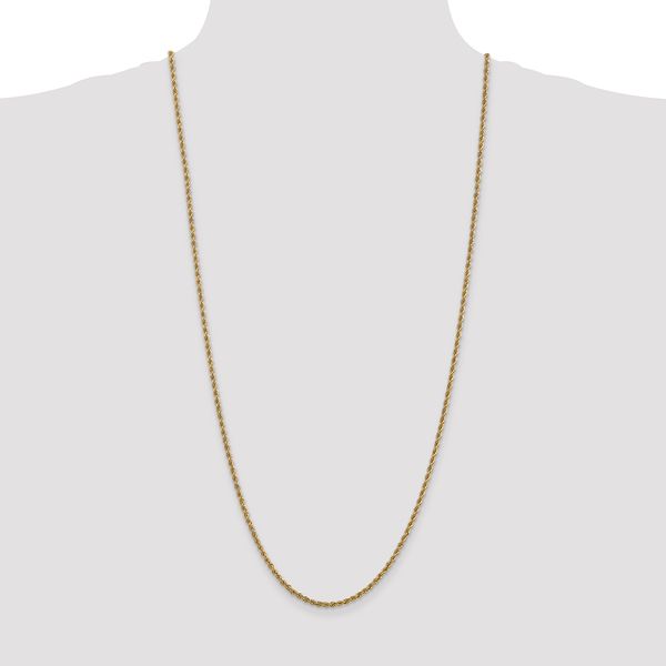 Leslie's 14K 2.5mm Solid Regular Rope Chain - Image 4