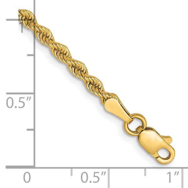 Leslie's 14K 2.5mm Solid Regular Rope Chain - Image 2