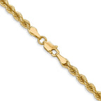 Leslie's 14K 3mm Solid Regular Rope Chain - Image 3