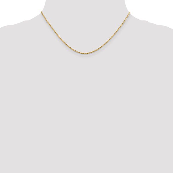 Leslie's 14K 1.3mm Diamond-Cut Rope Chain - Image 4