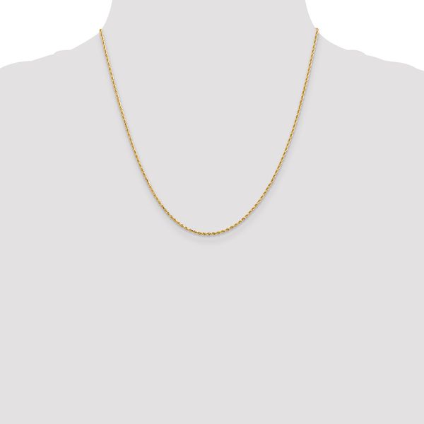 Leslie's 14K 1.3mm Diamond-Cut Rope Chain - Image 4