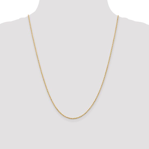 Leslie's 14K 1.3mm Diamond-Cut Rope Chain - Image 4