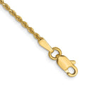 Leslie's 14K 1.3mm Diamond-Cut Rope Chain Anklet