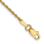 Leslie's 14K 1.3mm Diamond-Cut Rope Chain Anklet