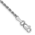 Leslie's 14K White Gold 1.75mm Diamond-Cut Rope Chain