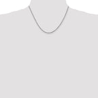 Leslie's 14K White Gold 2.5mm Diamond-Cut Rope Chain - Image 4