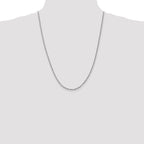 Leslie's 14K White Gold 2.5mm Diamond-Cut Rope Chain - Image 4