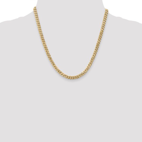 Leslie's 14K 5.75mm Flat Beveled Curb Chain - Image 4