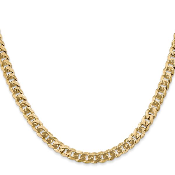 Leslie's 14K 5.75mm Flat Beveled Curb Chain - Image 2