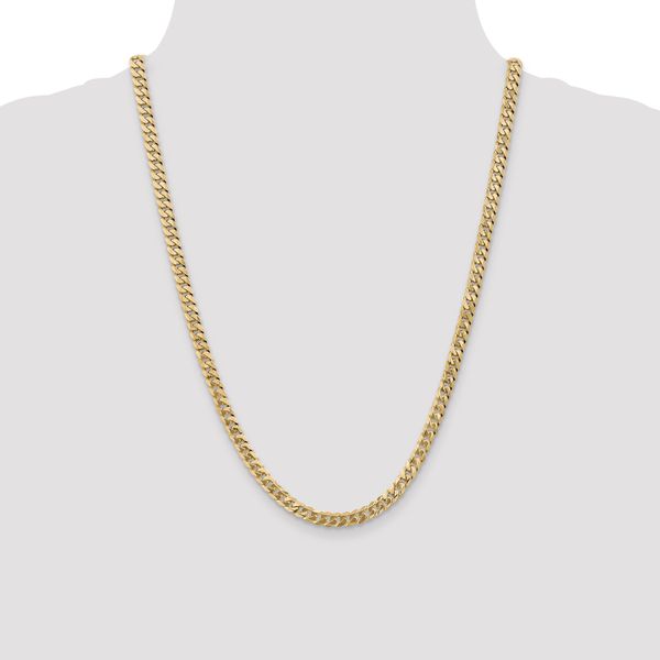 Leslie's 14K 5.75mm Flat Beveled Curb Chain - Image 4