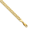 Leslie's 14K 5.75mm Flat Beveled Curb Chain