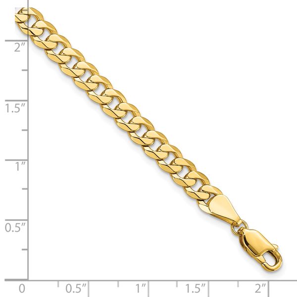 Leslie's 14K 5.75mm Flat Beveled Curb Chain - Image 4