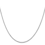 Leslie's 14K White Gold 1.3mm Diamond-Cut Rope Chain - Image 2