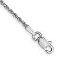 Leslie's 14K White Gold 1.3mm Diamond-Cut Rope Chain Anklet