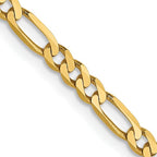 Leslie's 14K 2.75mm Flat Figaro Chain