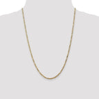 Leslie's 14K 2.75mm Flat Figaro Chain - Image 4