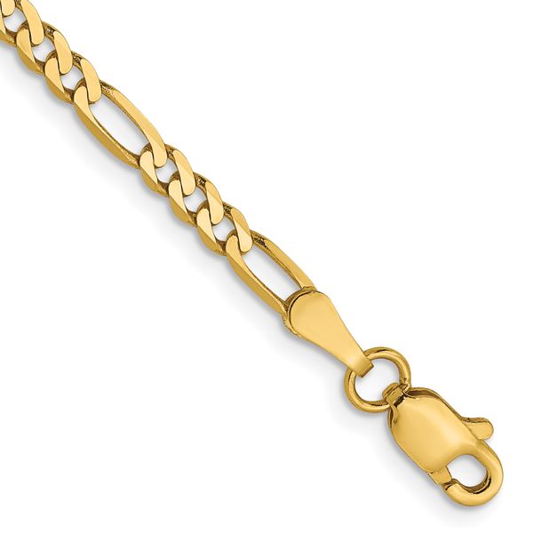 Leslie's 14K 2.75mm Flat Figaro Chain