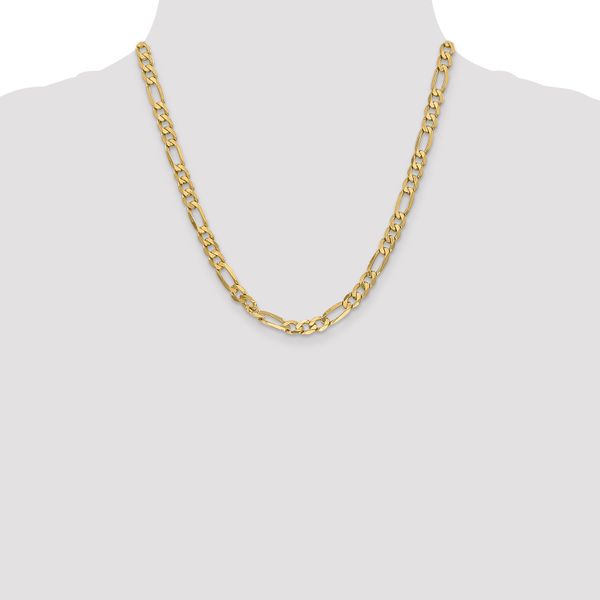Leslie's 14K 6.00mm Flat Figaro Chain - Image 4