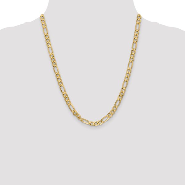 Leslie's 14K 6.00mm Flat Figaro Chain - Image 4