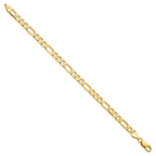 Leslie's 14K 6.00mm Flat Figaro Chain - Image 2