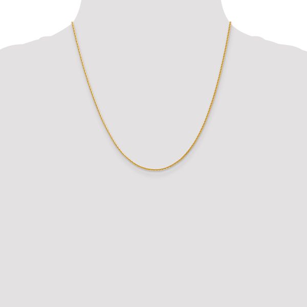 Leslie's 14K 1.3mm D/C Wheat Chain - Image 4