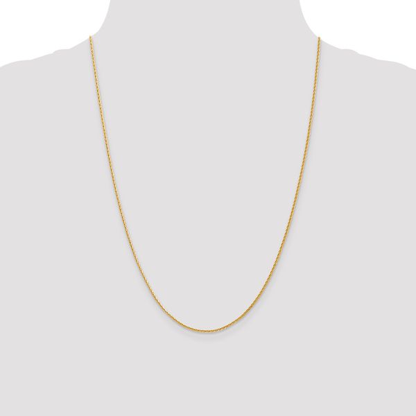 Leslie's 14K 1.3mm D/C Wheat Chain - Image 4