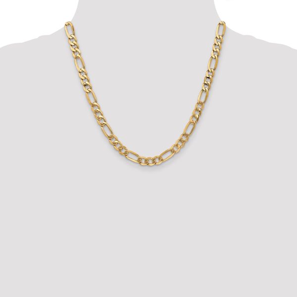 Leslie's 14K 7mm Flat Figaro Chain - Image 4