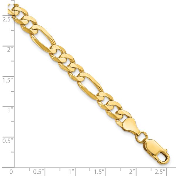 Leslie's 14K 7mm Flat Figaro Chain - Image 3