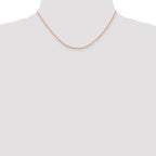 Leslie's 14K Rose Gold 1.5mm Diamond-Cut Rope Chain - Image 4