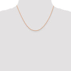 Leslie's 14K Rose Gold 1.5mm Diamond-Cut Rope Chain - Image 4