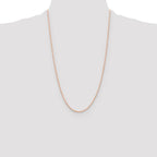 Leslie's 14K Rose Gold 1.5mm Diamond-Cut Rope Chain - Image 4