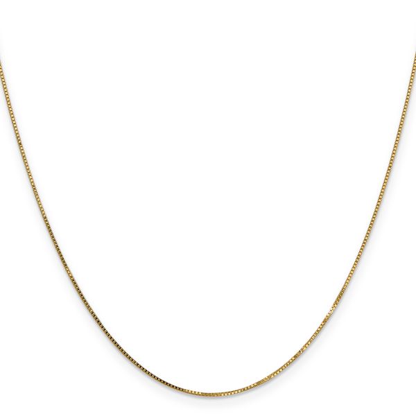 Leslie's 14K .8mm Box with Spring Ring Clasp Chain - Image 2