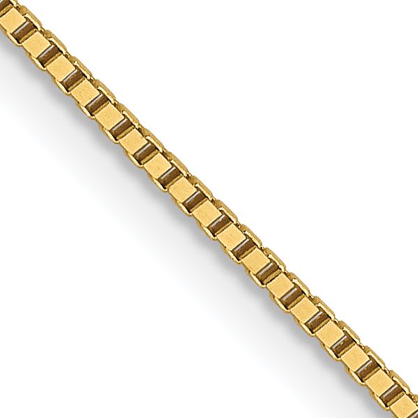 Leslie's 14K .8mm Box with Spring Ring Clasp Chain