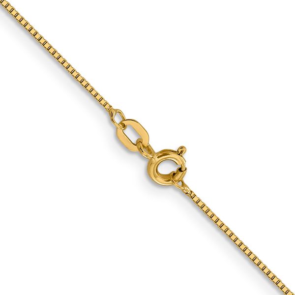 Leslie's 14K .8mm Box with Spring Ring Clasp Chain - Image 3