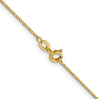 Leslie's 14K .8mm Box with Spring Ring Clasp Chain - Image 3