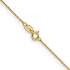 Leslie's 14K .8mm Loose Rope Chain Spring Ring Clasp - Image 3