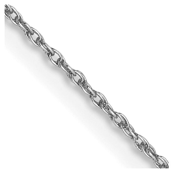 Leslie's 14K White Gold .8mm Loose Rope Chain
