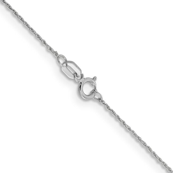 Leslie's 14K White Gold .8mm Loose Rope Chain - Image 3