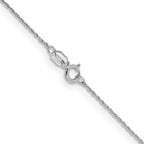 Leslie's 14K White Gold .8mm Loose Rope Chain - Image 3